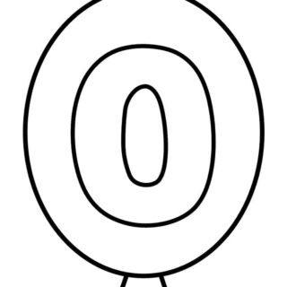 Outline Balloon - Letter O | Planerium