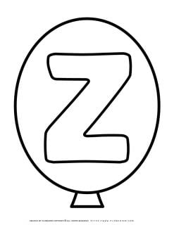 Outline Balloon - Letter Z | Planerium