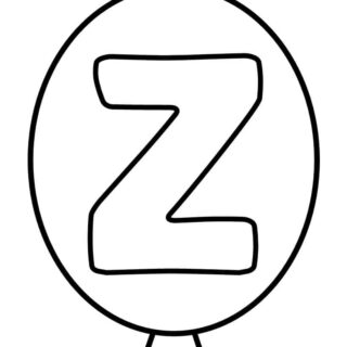 Outline Balloon - Letter Z | Planerium