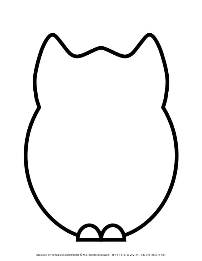 Owl Template Planerium owl-template-planerium