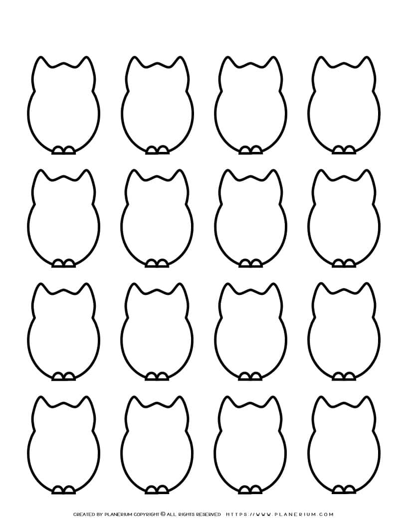 Owl Template - Sixteen Owls | Planerium