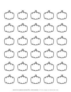 Pumpkin Template - Thirty Pumpkins | Planerium