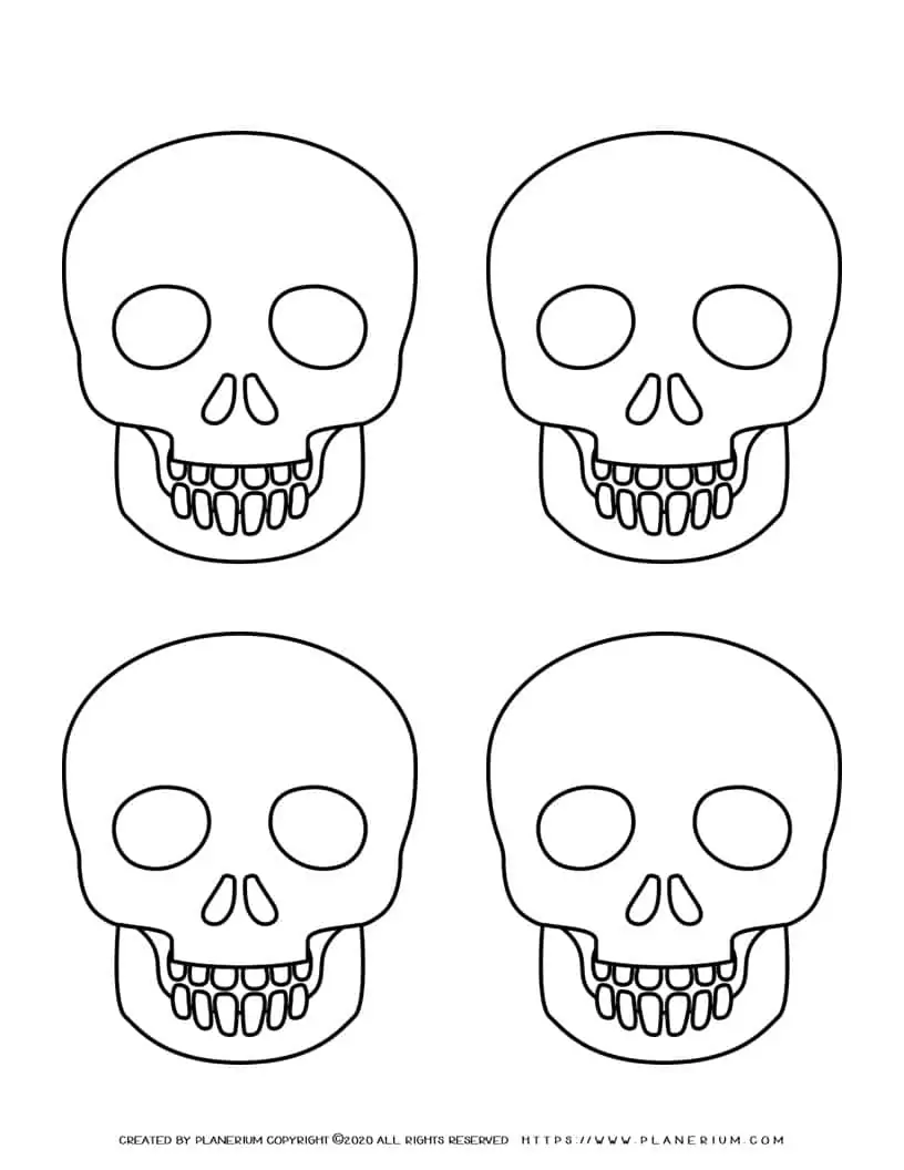 Skull Template For Kids