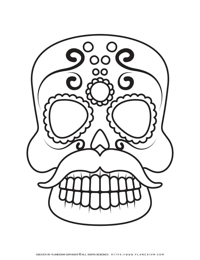 Sugar Skull Drawing | Planerium