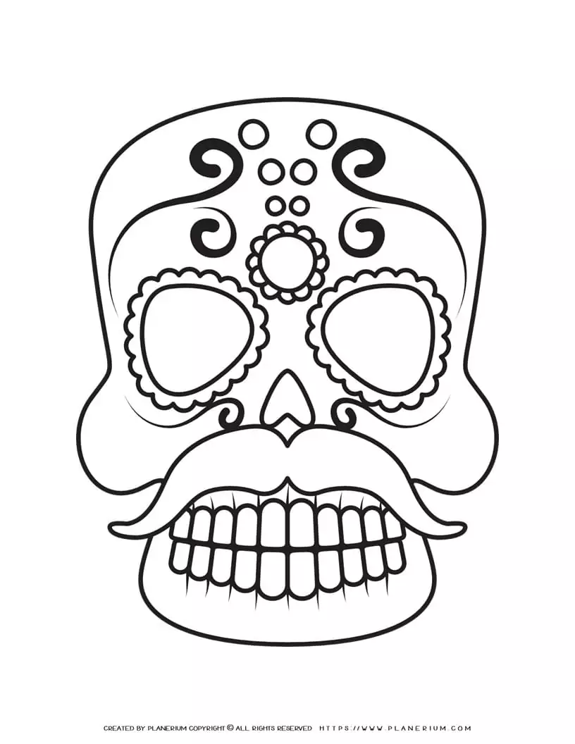 Sugar Skull Drawing | Planerium