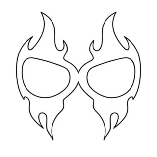 Superhero Mask - Fire Eyes | Planerium