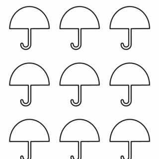 Umbrella Template - Nine Umbrellas | Planerium