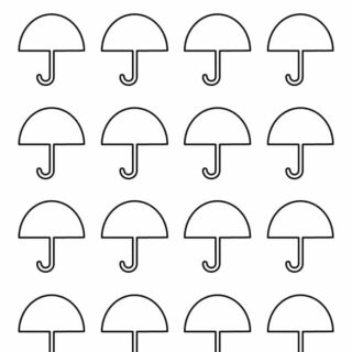 Umbrella Template - Sixteen Umbrellas | Planerium
