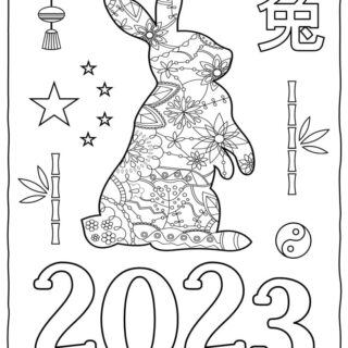 2023 Chinese New Year Coloring Page | Planerium