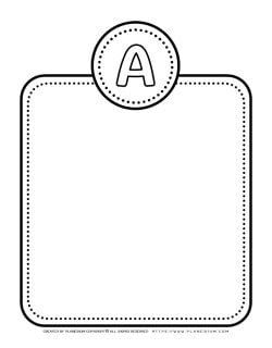 Alphabet Letter Templates - Letter A | Planerium