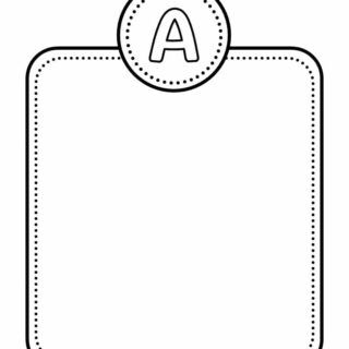 Alphabet Letter Templates - Letter A | Planerium