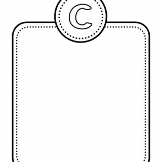 Alphabet Letter Templates - Letter C | Planerium