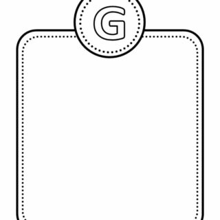 Alphabet Letter Templates - Letter G | Planerium