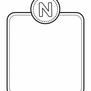 Alphabet Letter Templates - Letter N | Planerium