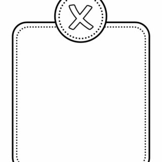 Alphabet Letter Templates - Letter X | Planerium