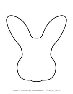 Bunny Outline - Bunny Head | Planerium