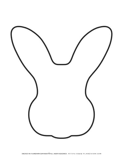 Bunny Outline - Bunny Head | Planerium