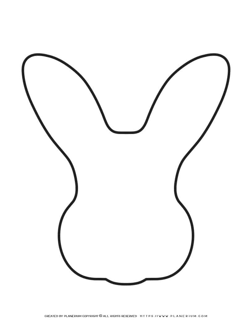 Bunny Outline - Bunny Head | Planerium
