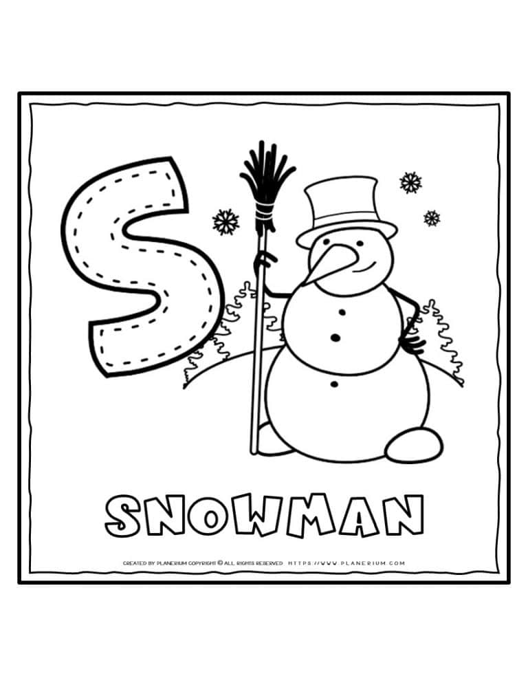 English Alphabet - Letter S | Planerium