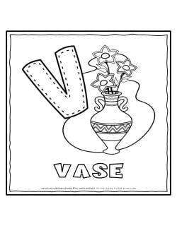 English Alphabet - Letter V | Planerium