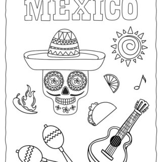 Mexico Coloring Page | Planerium