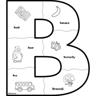 Alphabet Printable - Letter B Puzzle | Planerium
