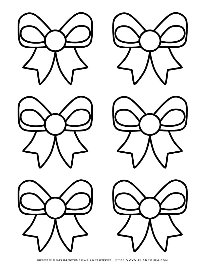 Bow Template - Six Bows | Planerium