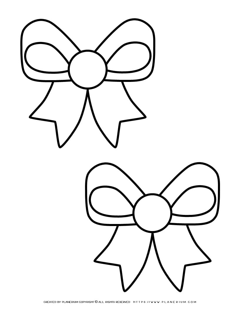 Bow Template - Two Bows | Planerium