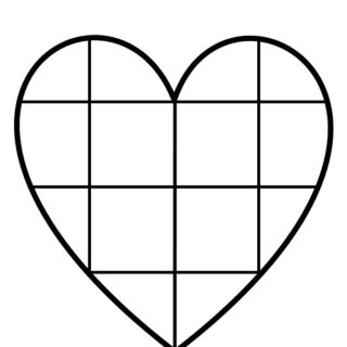 Grid Heart Template | Planerium