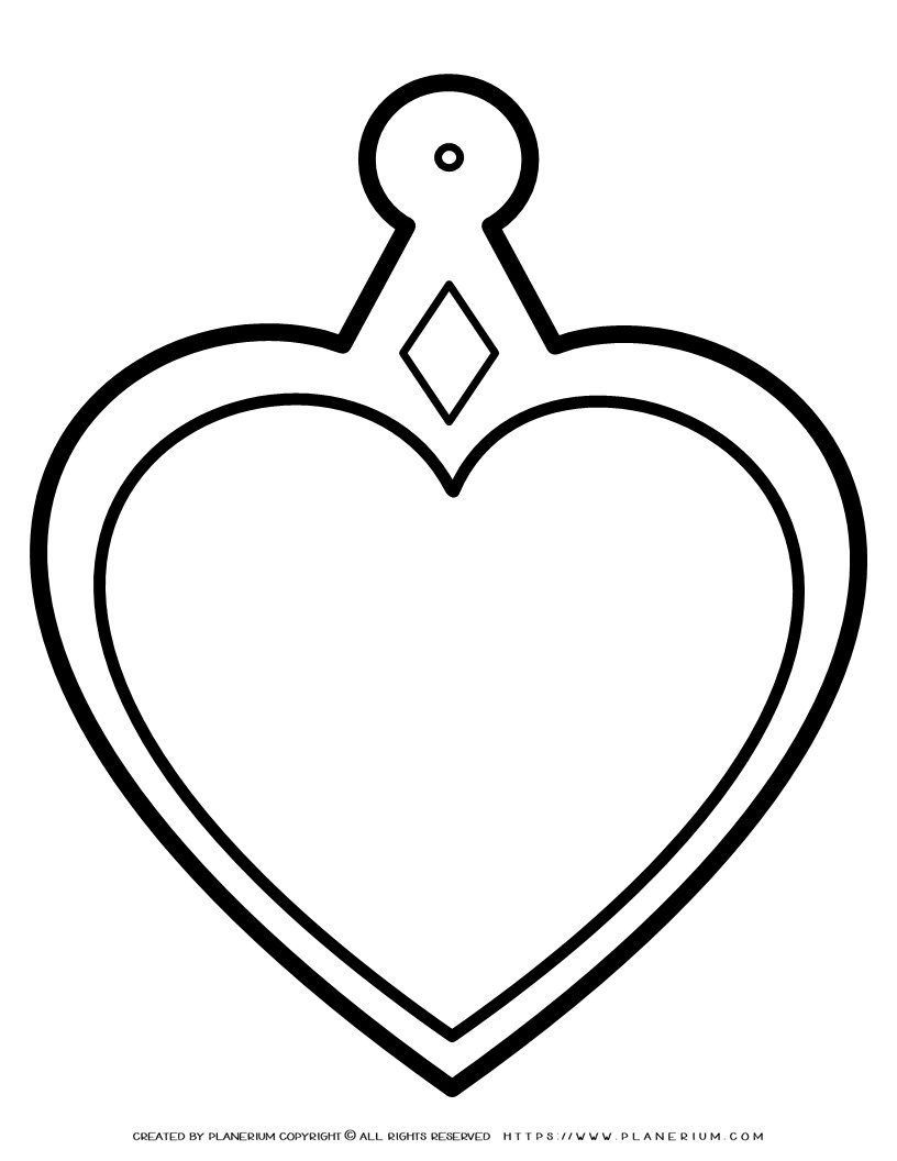 Heart Shaped Medallion Template | Planerium