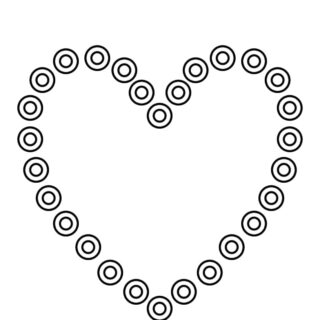 Heart Template Printable - Rings | Planerium