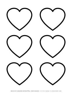 Heart Template - Six Hearts | Planerium