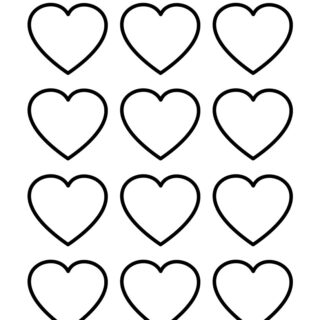 Heart Template - Twelve Hearts | Planerium