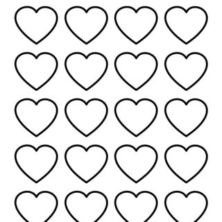 Heart Template - Twenty Hearts | Planerium