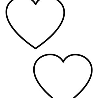 Heart Template - Two Hearts | Planerium