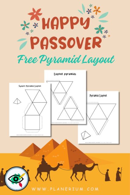 Happy Passover with free pyramid layout templates.