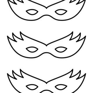 Carnival Mask Template Printable | Planerium