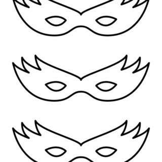 Carnival Mask Template Printable | Planerium