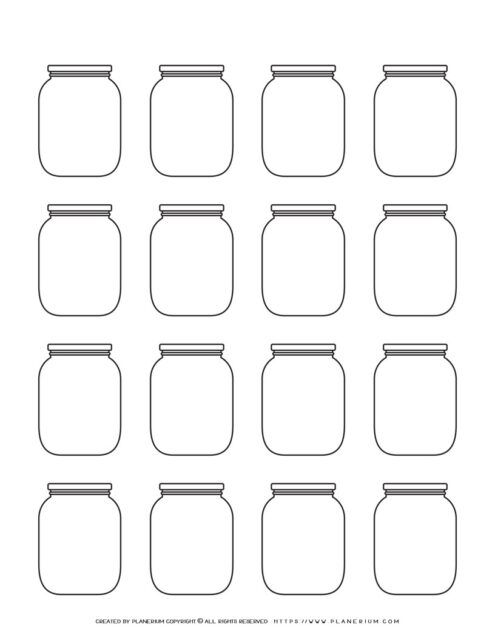 Free Editable Jar Template for Creative Learning