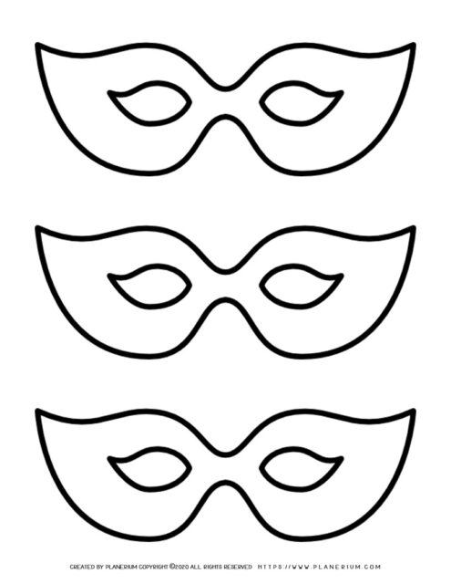 Mask Template Printable | Planerium