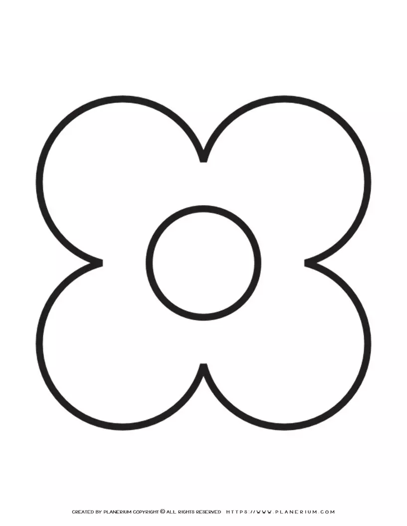 Flower Petal Template Flower Petal Template