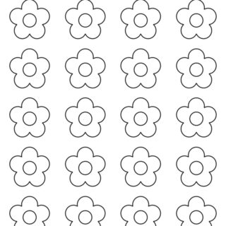 5 Petal Flower Template - Twenty Flowers | Planerium