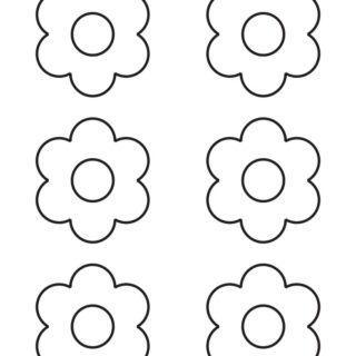 6 Petal Flower Template - Six Flowers | Planerium