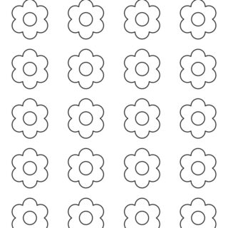 6 Petal Flower Template - Twenty Flowers | Planerium