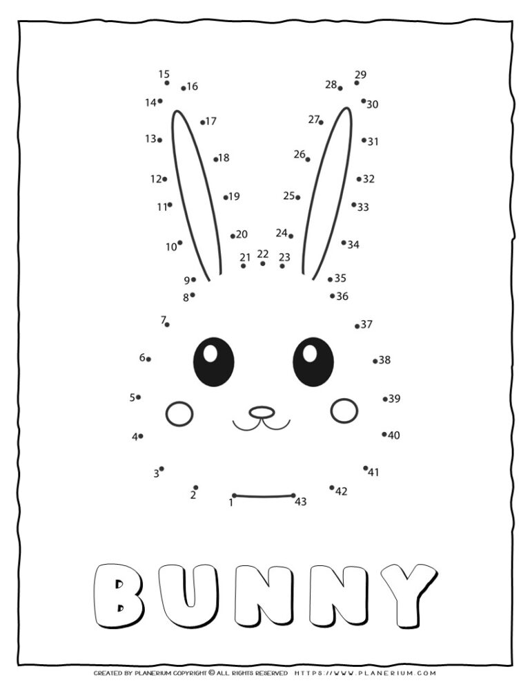 Bunny Dot To Dot | Planerium
