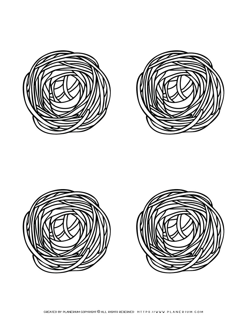 Nest Outline - Four Nests | Planerium