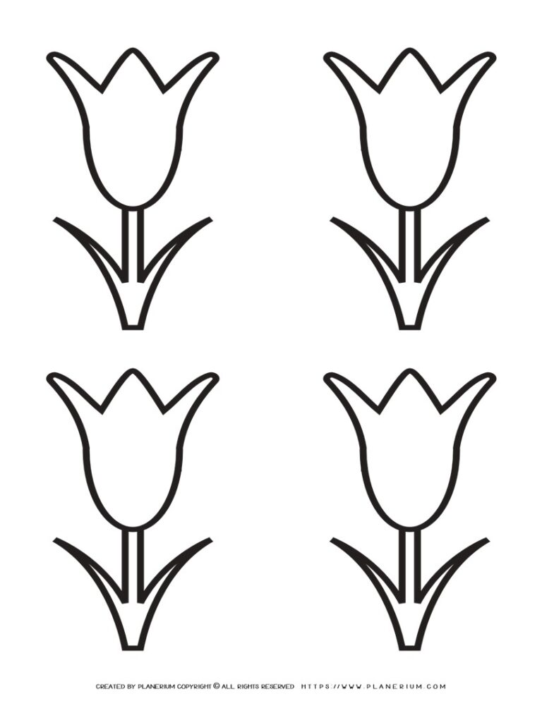 Tulip Printable Template