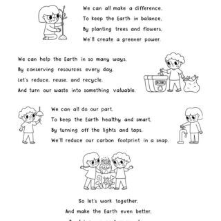 Earth Day Song for Kids: Free Printable to Celebrate Our Planet