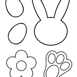 Easter & Spring Craft Outlines Set for Kids' Creative Projects