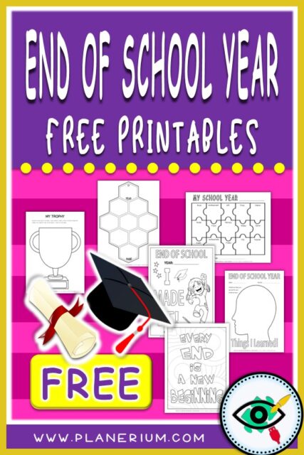 End of School Year Printables - Planerium Pin